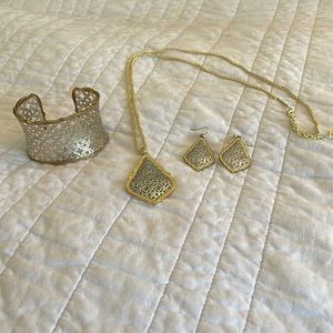 Kendra Scott Bundle - necklace, earrings, cuff
